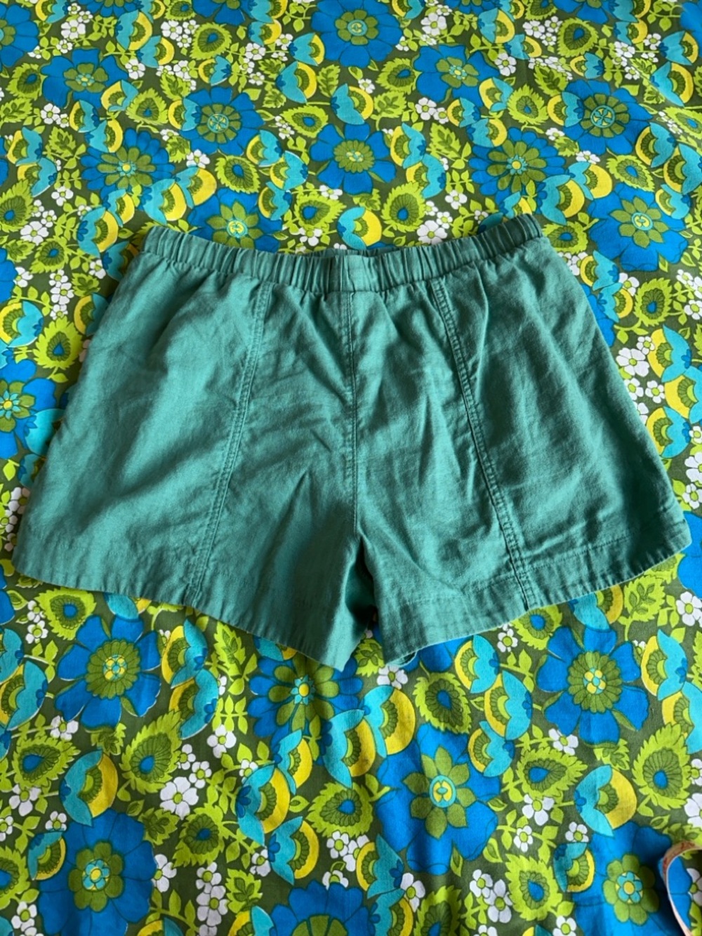 Women’s Elastic-Waist Casual Shorts Old Navy green drawstring summer pockets - Picture 12 of 16